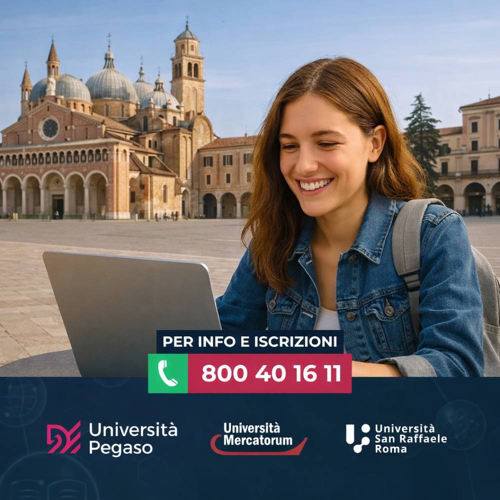 UniPegaso Padova è il punto di riferimento informativo che ti guida nella scelta dei percorsi didattici dell’Università Telematica Pegaso, tra gli atenei digitali più scelti in Italia e pienamente riconosciuto dal MUR.